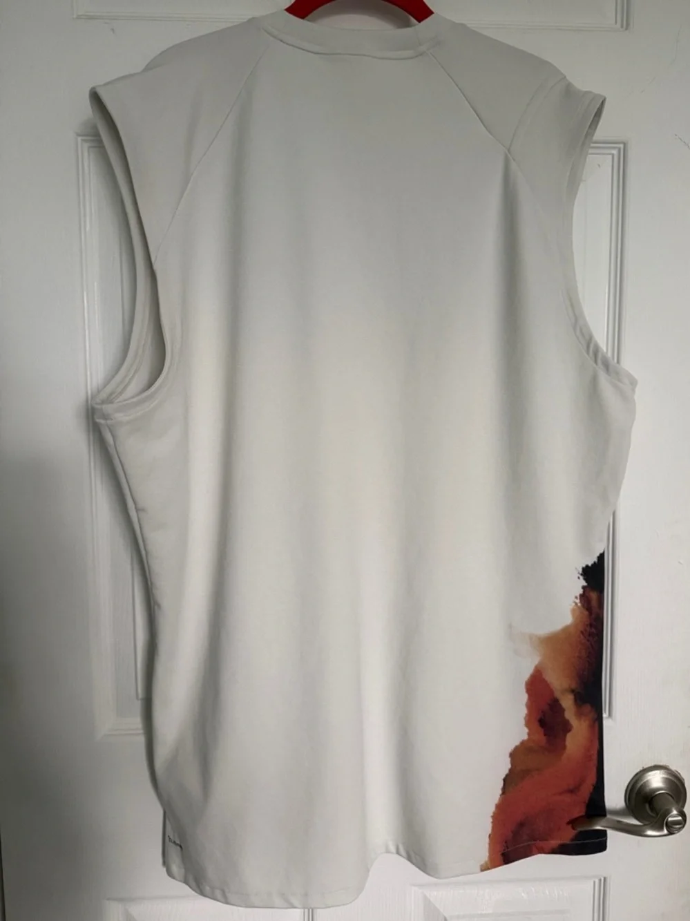 Y-3 Men’s White Sleeveless Graphic Muscle Tee - Picture 5 of 12